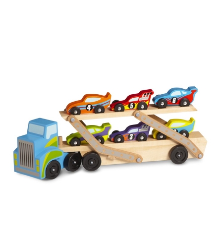 Автовоз с коли дървен Melissa and Doug 12759
