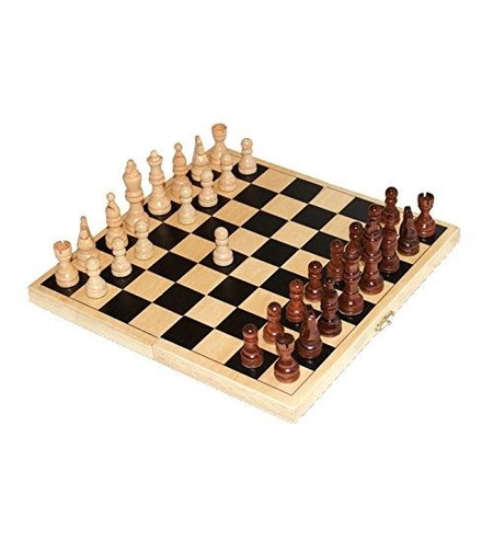 Мини детски шах Goki в шперплатова кутия