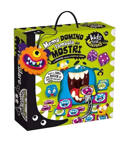 Образователна игра Lisciani Kids Love Monsters Domino
