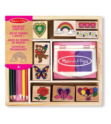 Дървени печати Melissa and Doug Приятелство 11632