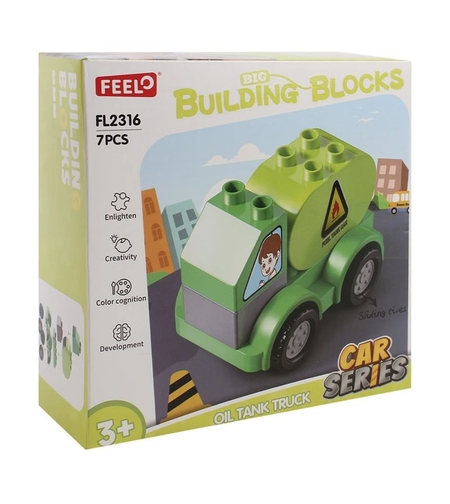 Конструктор Feelo Car Series Oil Tank Truck, 7 ч.