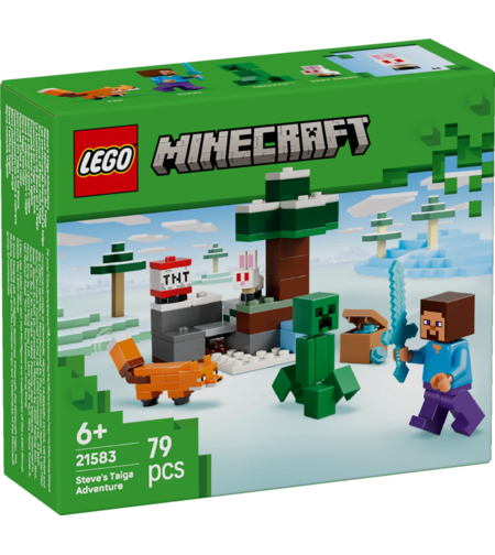 LEGO® Minecraft® Приключението на Стив в тайгата 21583