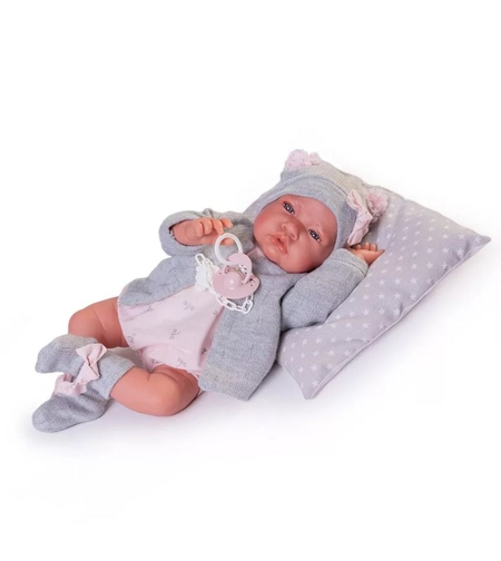 Кукла бебе Antonio Juan Lua, с комплект за новородено, 42см.