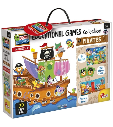 Колекция образователни игри Lisciani MONTESSORI Пирати EX72743