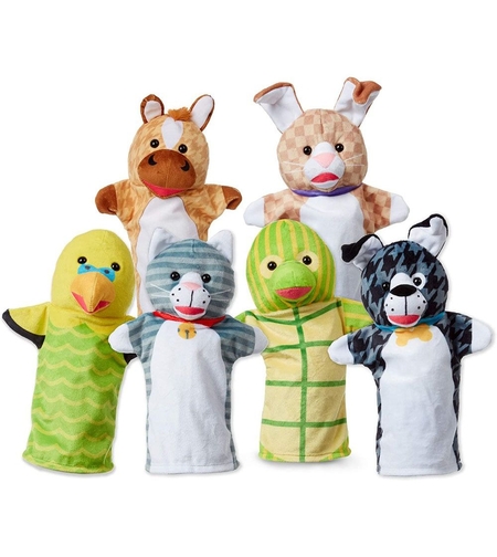 Петрушки за куклен театър Melissa and Doug Домашни любимци 19119