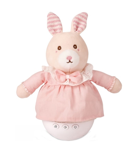 Плюшена музикална играчка Raya Toys Soothing Thumbler Set, неваляшка