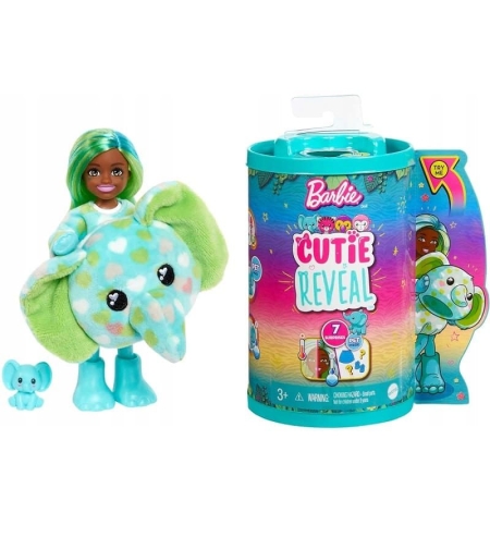 Кукла Mattel Barbie Cutie Reveal Elephant Chelsea, изненада