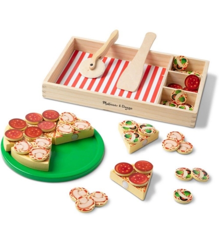 Дървен игрален комплект Melissa and Doug Пица парти