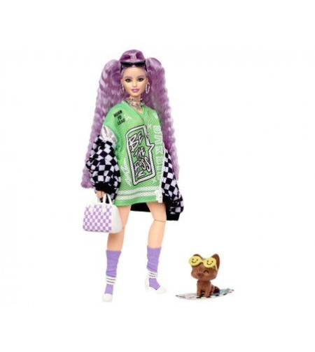 Кукла Barbie Mattel - Екстра: С черно-бяло яке