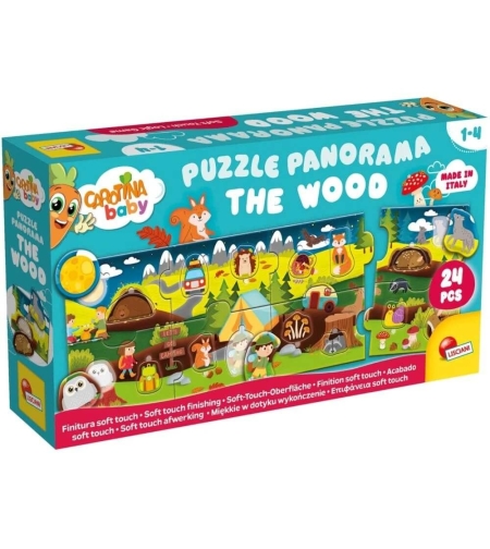 Детски пъзел Lisciani Carotina Baby PUZZLE PANORAMA THE WOOD, 24 части