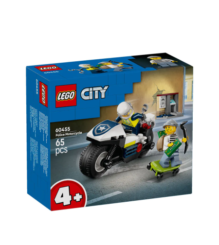 LEGO® City Преследване с полицейски мотоциклет 60455
