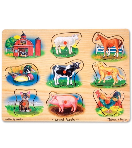 Пъзел със звуци Melissa & Doug Ферма 10268