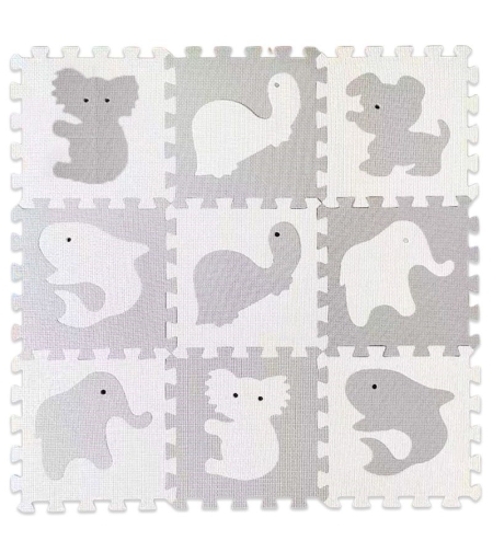 Пъзел за под Raya Toys Животни, 9 части по 30 х 30 см