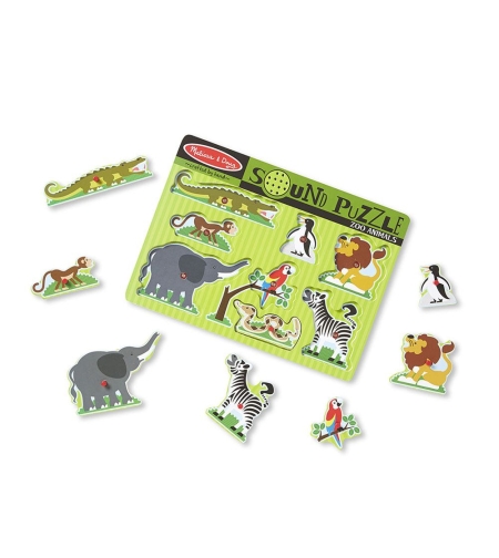 Пъзел със звуци Melissa and Doug Zoo с животни 10727