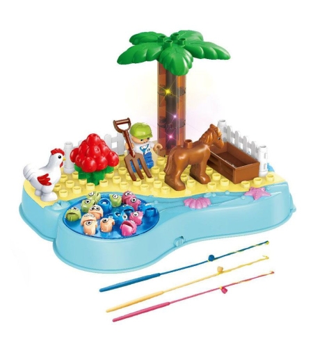 Настолна игра с рибки Raya Toys мини ферма, със светлини
