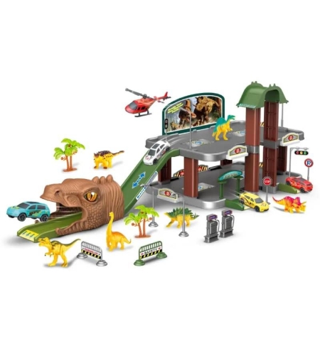Детски паркинг Raya Toys Динозавър 62 части
