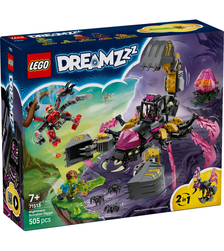 LEGO® DREAMZzz™ Кошмарен скорпион копач 71513