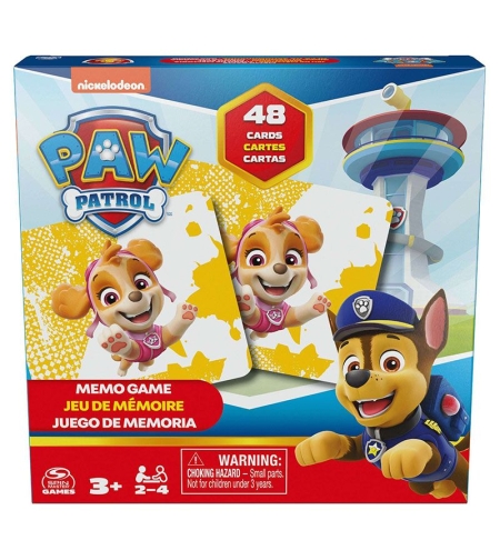 Детска мемори игра с карти Spin Master Paw Patrol Memo Cards, 48 карти