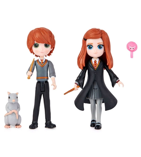 Комплект фигури Spin Master Harry Potter Wizarding World Ron and Ginny Weasley