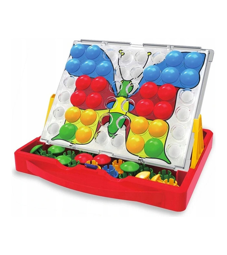 Комплект детска мозайка Raya Toys с 48 елемента и 16 карти FJ7000