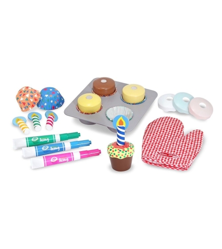 Дървен комплект за печене на тортички Melissa and Doug 14019