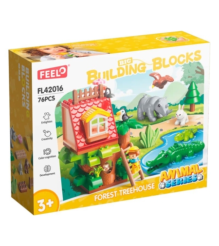 Конструктор Feelo Forest Treehouse, 76 ч.