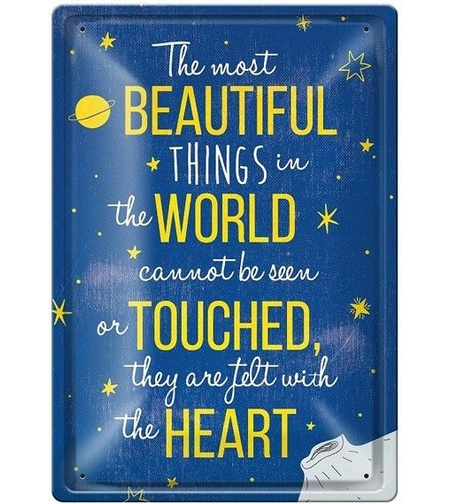 Метална табелка - The most beautiful things
