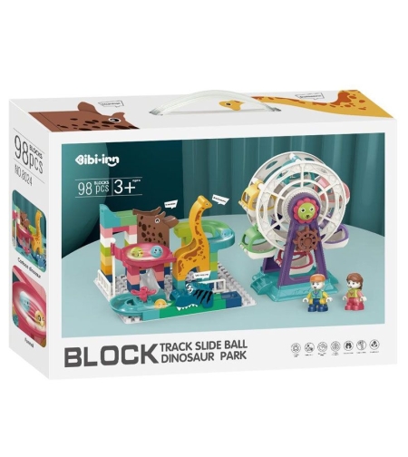 Raya Toys Конструктор Увеселителен парк с Динозаври, 98 части