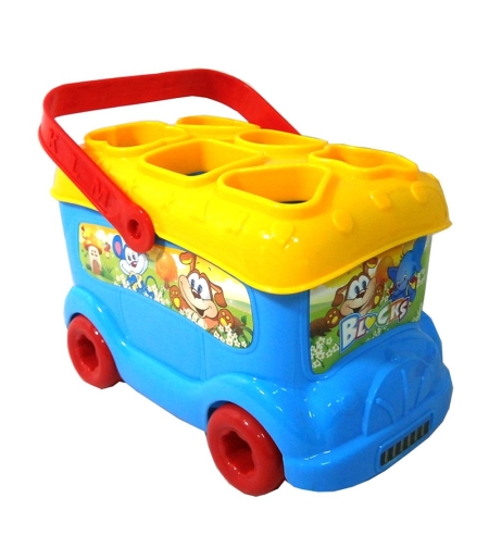 Детски камион сортер Raya Toys, Син