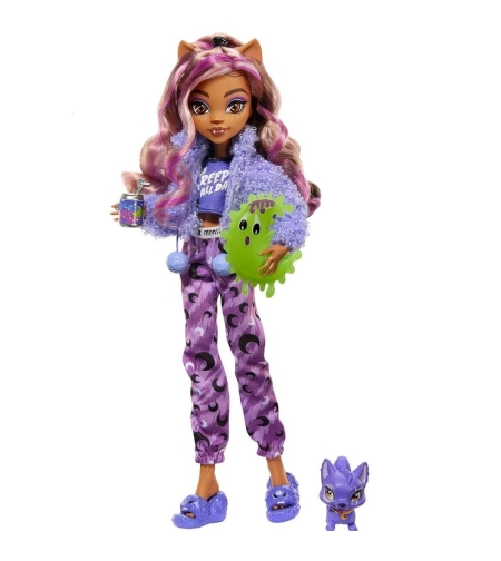 Кукла Mattel Monster High Clawdeen Wolf&Crescent с аксесоари и домашен любимец