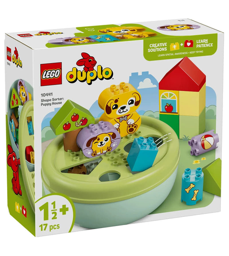 LEGO® DUPLO® Моят първи сортер с формички Къща за кученца 10441