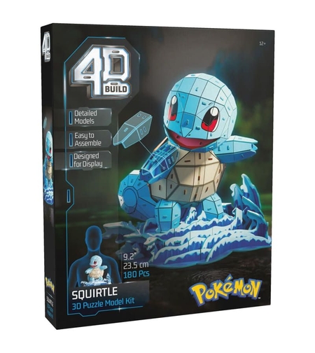Модел за сглобяване Spin Master 4D Build Pokеmon Squirtle, 180 ч.