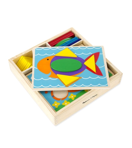 Дървени шаблони за редене в кутия Melissa and Doug 10528
