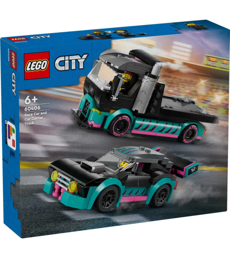 LEGO® City Състезателна кола и камион автовоз 60406