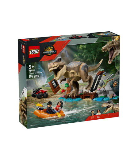 LEGO® Jurassic World Бягство по реката от тиранозавър рекс 76975