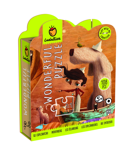 Детски пъзел Lisciani LUDATTICA WONDERFUL PUZZLE Gil esploratori 108ч.