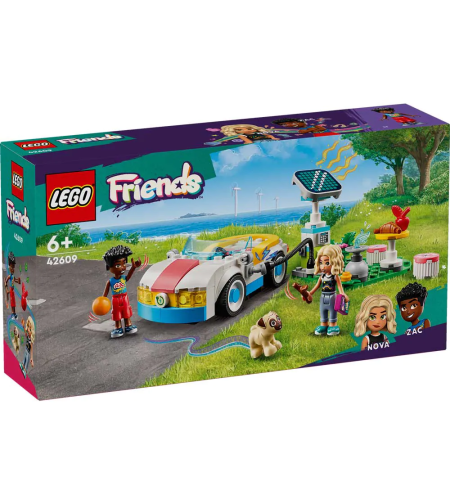 LEGO® Friends Електрическа кола и зарядно устройство 42609