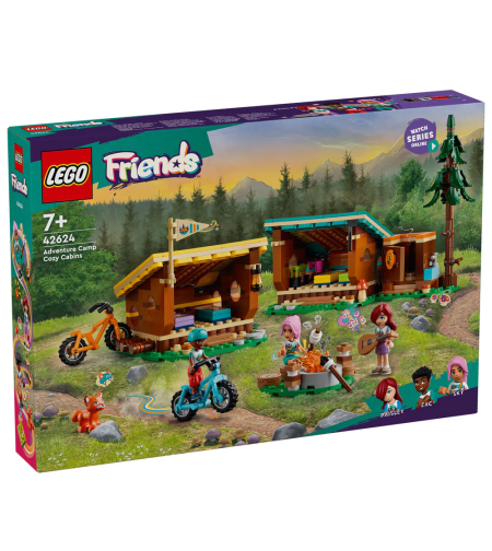 LEGO® Friends Лагер за приключения – уютните хижи 42624