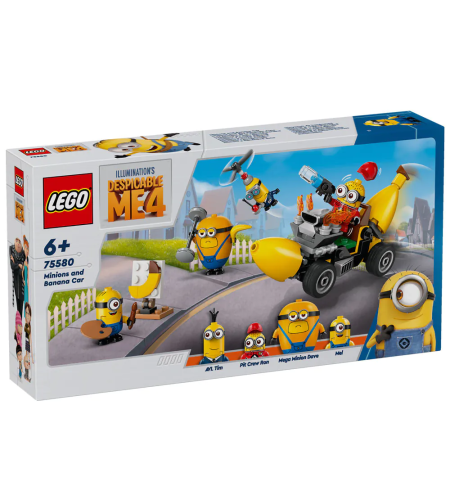 LEGO® Despicable Me Миньони и кола банан 75580