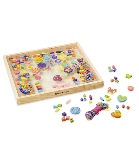 Комплект дървени мъниста Melissa and Doug Направи си сам бижута 14169