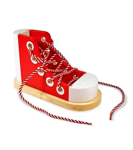 Дървена обувка с връзки Melissa and Doug 13018
