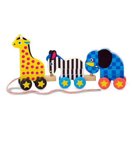 Дървени животни за дърпане Melissa and Doug 10289