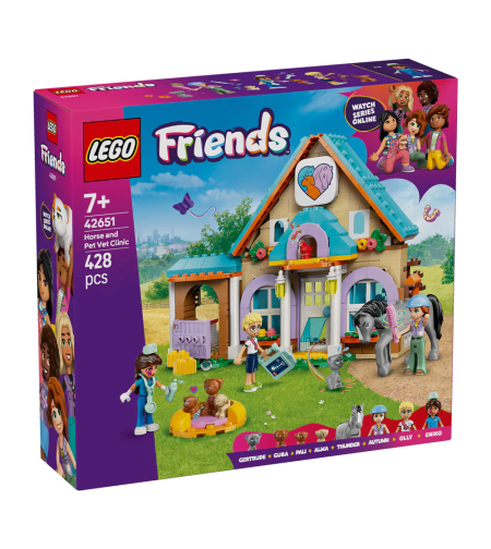 LEGO® Friends Ветеринарна клиника за коне и домашни любимци 42651