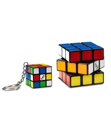 Логически пъзел куб на Рубик Spin Master Rubik's 3х3 с ключодържател