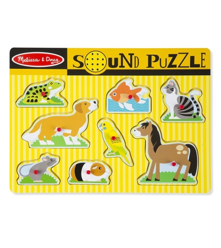 Пъзел със звуци Melissa and Doug Домашни любимци 10730