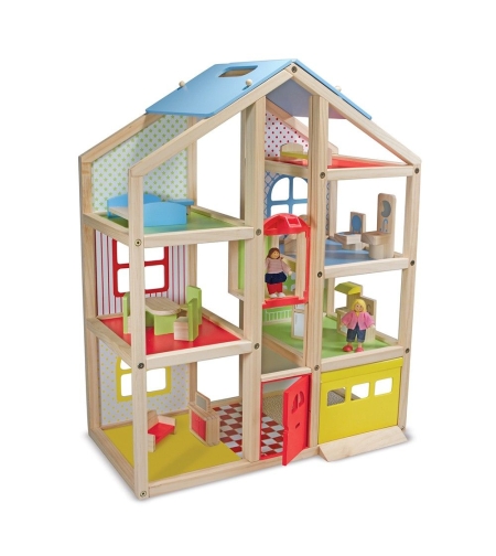 Дървена къща с обзавеждане Melissa and Doug 12462