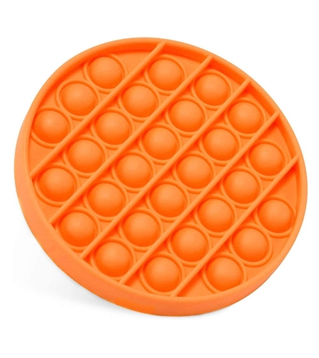 Анти-стрес игра Pop It Fidget Кръг, Оранжев