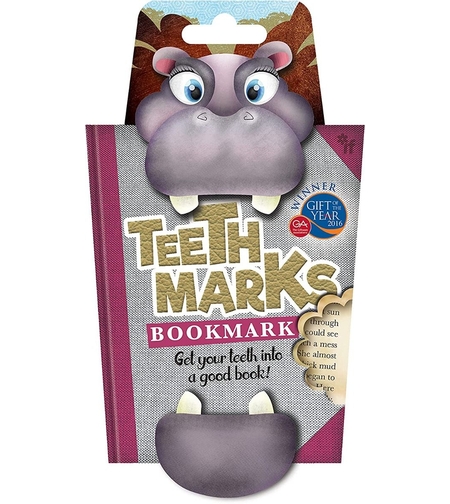 Разделител за книга със зъби - Хипопотам