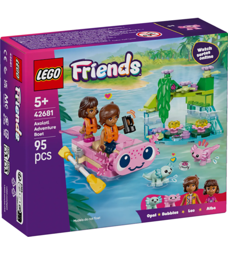 LEGO® Friends Приключенска лодка аксолотъл 42681