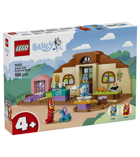 LEGO® Bluey На училище с Ръсти и Блуи 11221
